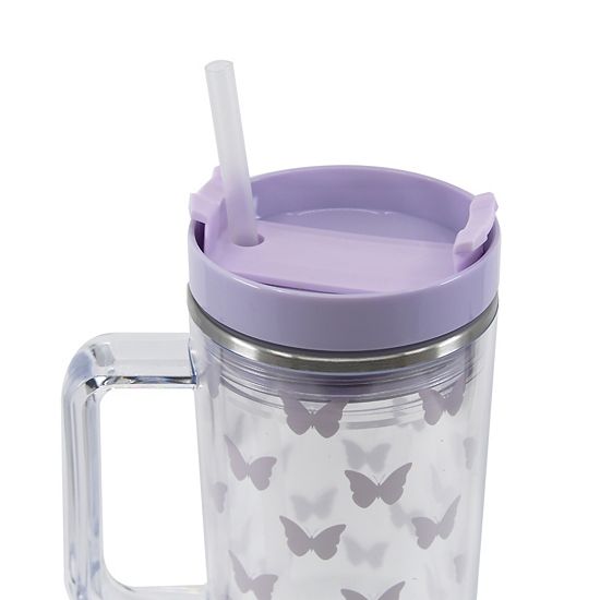  30-oz. Butterfly Clear Tumbler