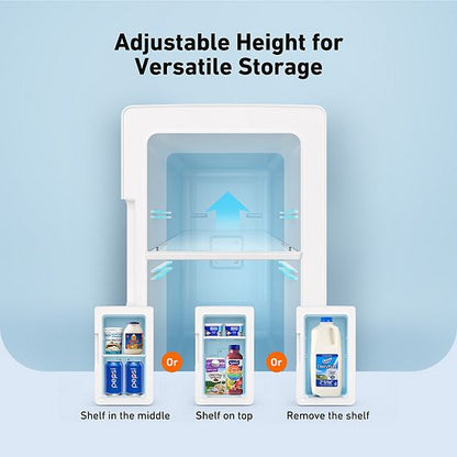  AstroAI 8 Can Mini Fridge 6 Liter Refridgerator For Dorm Room, Bedroom