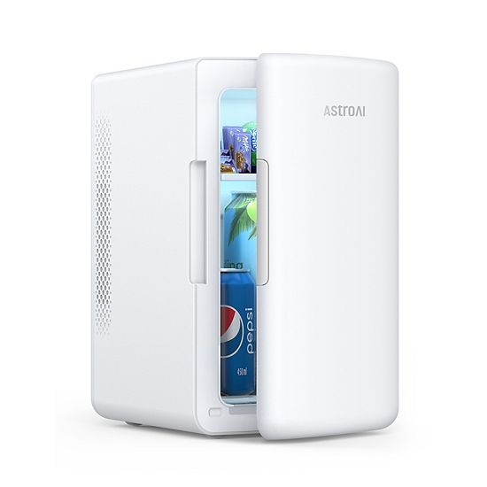  AstroAI 8 Can Mini Fridge 6 Liter Refridgerator For Dorm Room, Bedroom