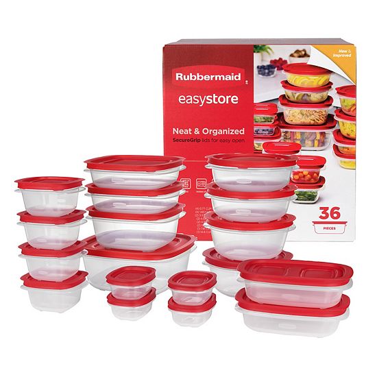  Rubbermaid EasyStore 36-pc. Food Storage Container Set