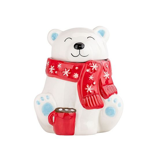  10 Strawberry Street Hot Cocoa Polar Bear Cookie Jar