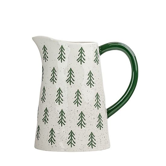  10 Strawberry Street Christmas Tree Motif Pitcher