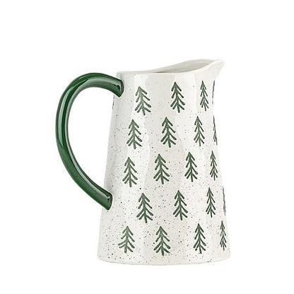  10 Strawberry Street Christmas Tree Motif Pitcher