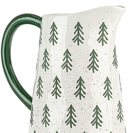  10 Strawberry Street Christmas Tree Motif Pitcher
