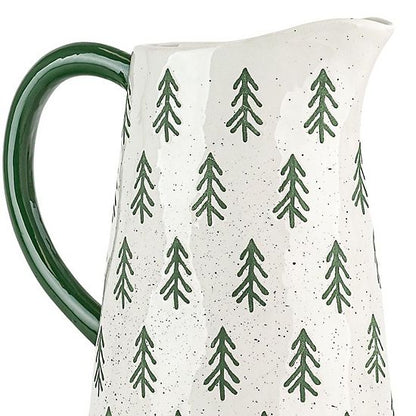  10 Strawberry Street Christmas Tree Motif Pitcher