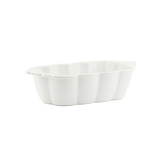  10 Strawberry Street Autumn Vines Scalloped Edge Ceramic Loaf Pan