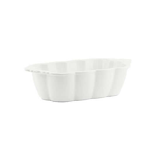  10 Strawberry Street Autumn Vines Scalloped Edge Ceramic Loaf Pan